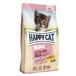 Сухой корм для котят до 6 месяцев Happy Cat Minkas Kitten Care 32/18 (домашняя птица)